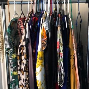 taking pictures of my clothes for sale later